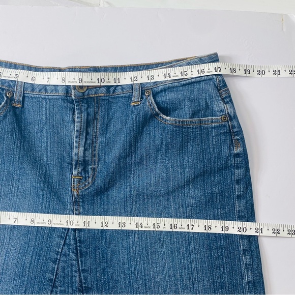 A.N.A Stretch Denim Mermaid Maxi Skirt 14T - Picture 8 of 8